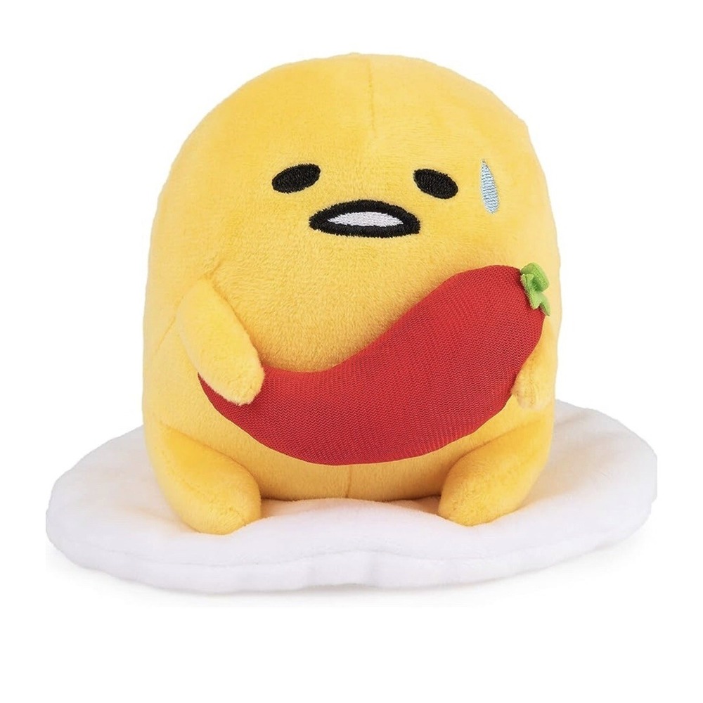 Gudetama The Lazy Egg Spicy Pepper Plush 5" Sanrio Gund